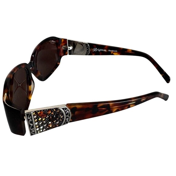 Brighton Crystal Voyage Tortoise Shell Sunglasses With Floral Case - Picture 8 of 12